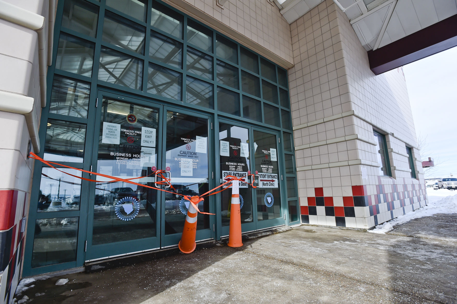 Blackfeet Community Hospital have closed this entrance